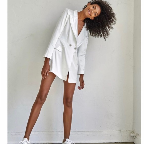 Bronx and Banco white blazer dress size xs - Picture 1 of 4